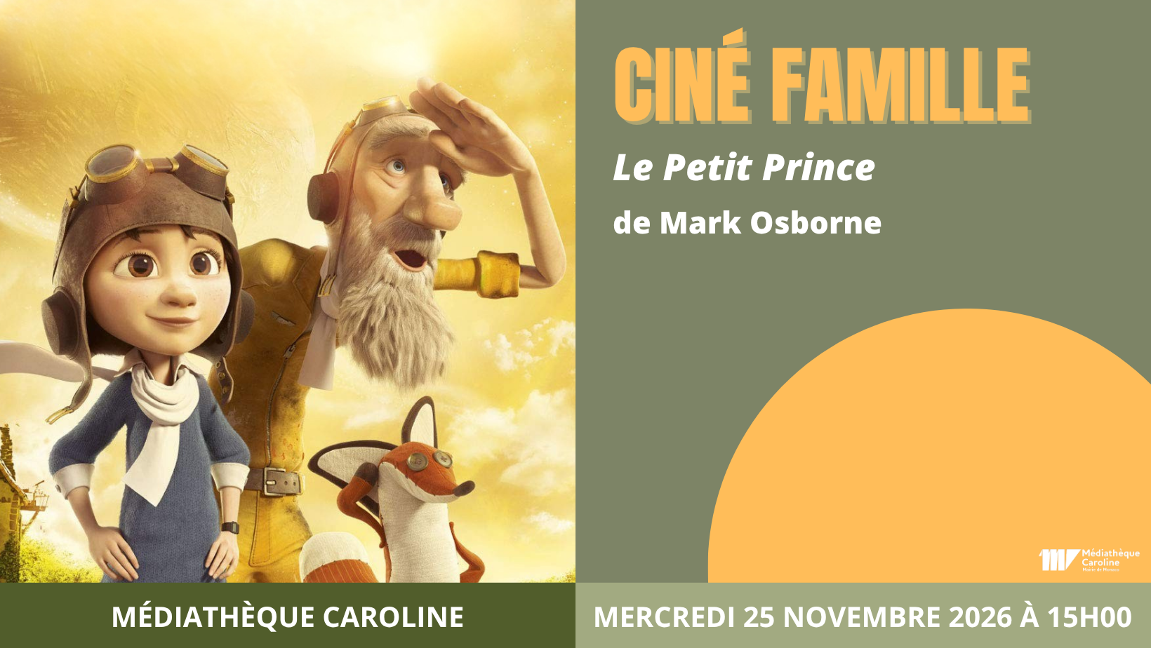 Ciné Famille - "Le Petit Prince" de Mark Osborne (2015)