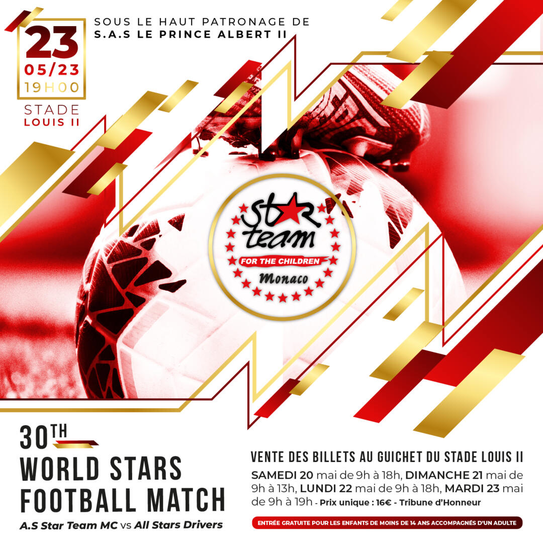 Evento di beneficenza - "30° World Stars Football Match"