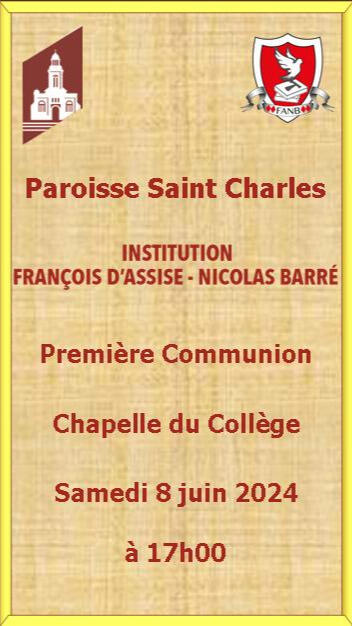 Première Communion Collège FANB