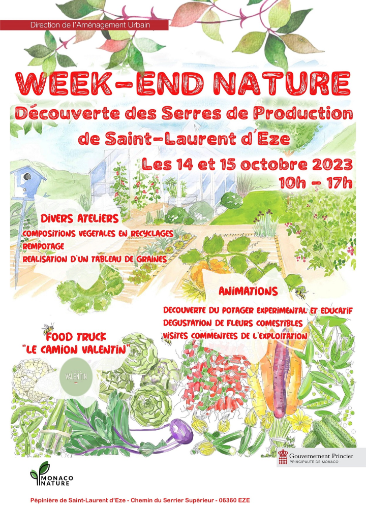 Week-end Nature : Découverte des serres de production de la pépinière de Saint Laurent d’Eze