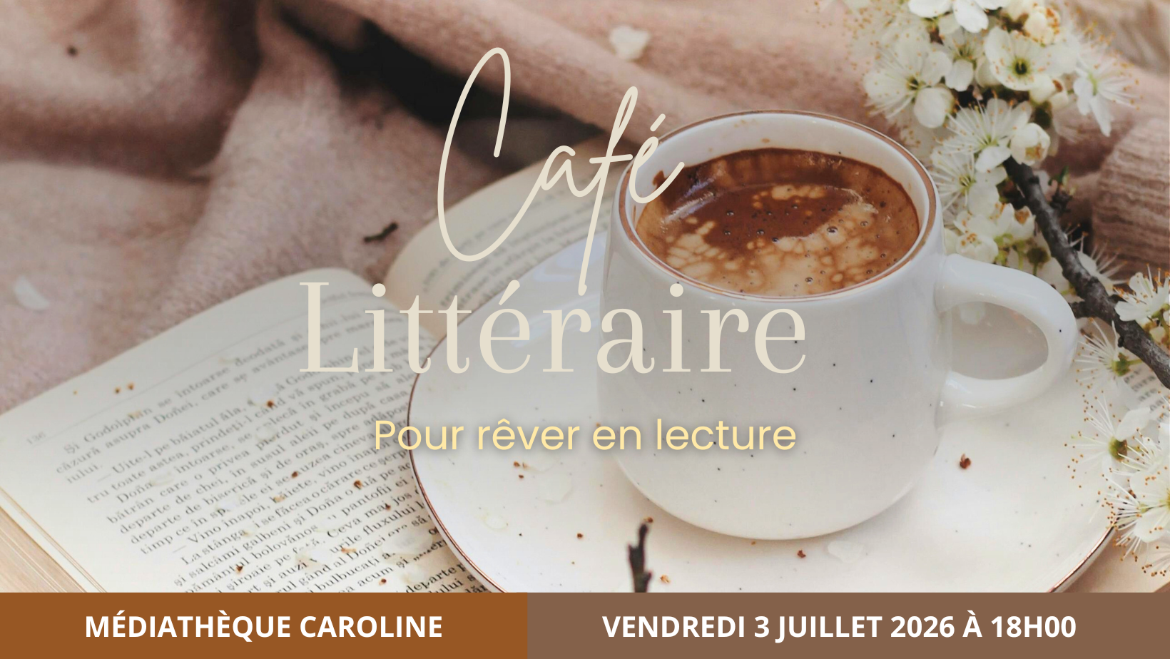 Café littéraire - Pour rêver en lecture