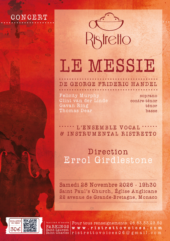 Concert Le Messie de Haendel - Samedi 28 novembre 2026