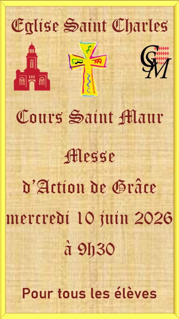 Messe d'Action de Grâce Cours St Maur