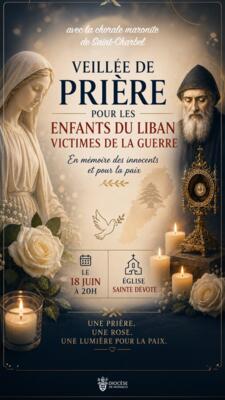 Veillée de prière pour les enfants du Liban victimes de la guerre
