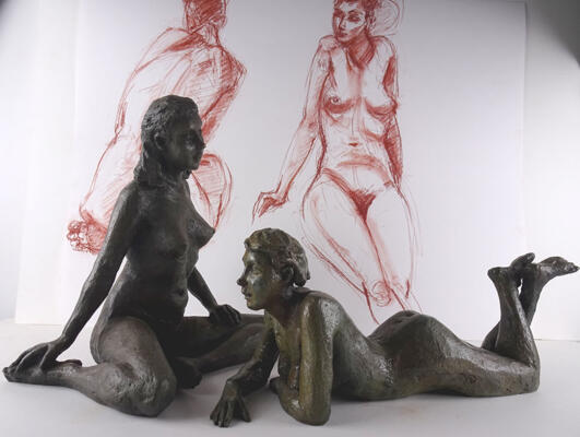 Expositions de sculptures (Bronze et terres cuites), Peintures et dessins 4/8