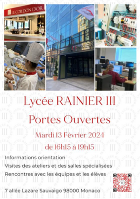 Journée Portes Ouvertes du Lycée Rainier III