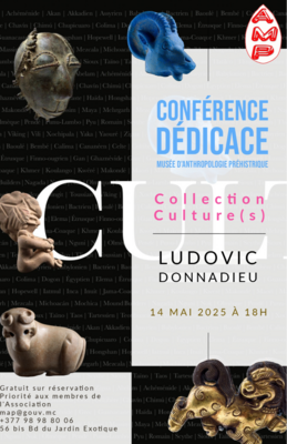 📣 Invitation – Conférence & Dédicace exceptionnelle au Musée d’Anthropologie Préhistorique de Monaco