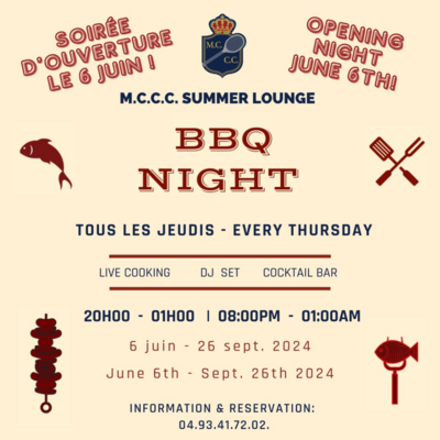 BBQ Night of the M.C.C.C. Summer Lounge