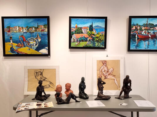 Expositions de sculptures (Bronze et terres cuites), Peintures et dessins 7/8