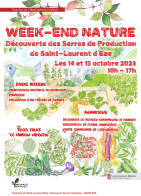 Week-end Nature : Découverte des serres de production de la pépinière de Saint Laurent d’Eze