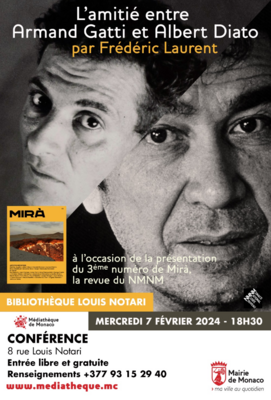 Le NMNM présente sa revue "Mirà". Suivi d'une conférence de Frédéric Laurent sur l'amitié entre Armand Gatti et Albert Diato