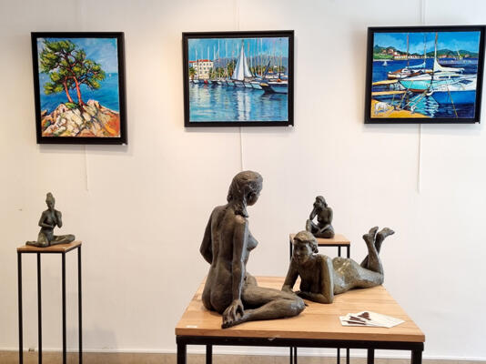 Expositions de sculptures (Bronze et terres cuites), Peintures et dessins 6/8