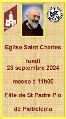 Fête de Saint Padre Pio