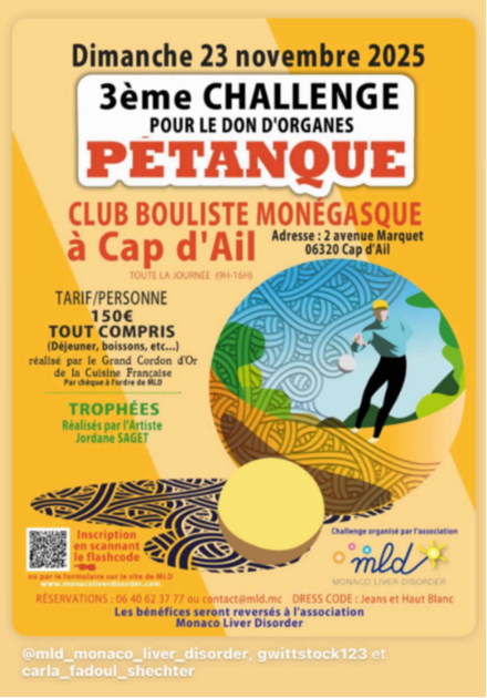 3ème Challenge Pétanque pour le don d'organes - MLD 1/1