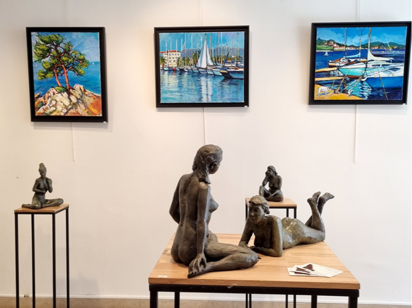 Expositions de sculptures (Bronze et terres cuites), Peintures et dessins 1/8