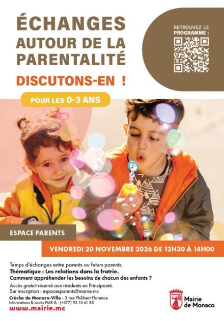 ÉCHANGES AUTOUR DE LA PARENTALITÉ : DISCUTONS-EN ! 1/1