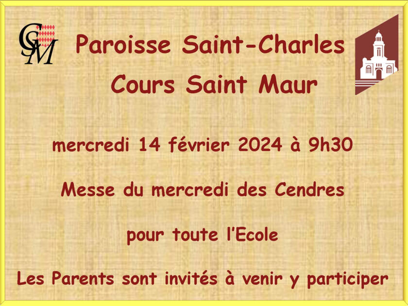 Messe des Cendres Cours St Maur 1/1