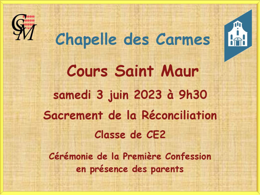 Sacrement de la Réconciliation 1/1