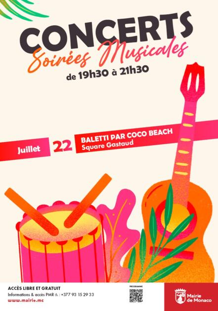 Soirées Musicales Estivales - Baletti Coco Beach 1/1