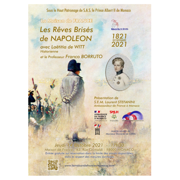 Conférence "Les rêves brisés de Napoléon" par Laëtitia de Witt et Franco Borruto 1/1