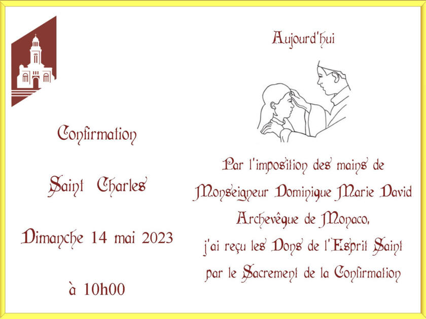 Sacrement de la Confirmation 1/1