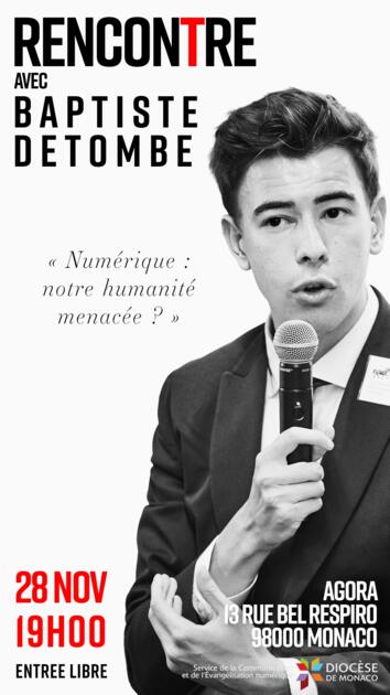 "Rencontre" avec Baptiste Detombe 1/1