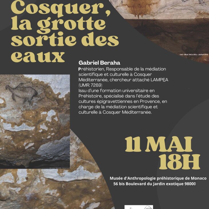 Conférence - "Gabriel Beraha - Cosquer, la grotte sortie des eaux"