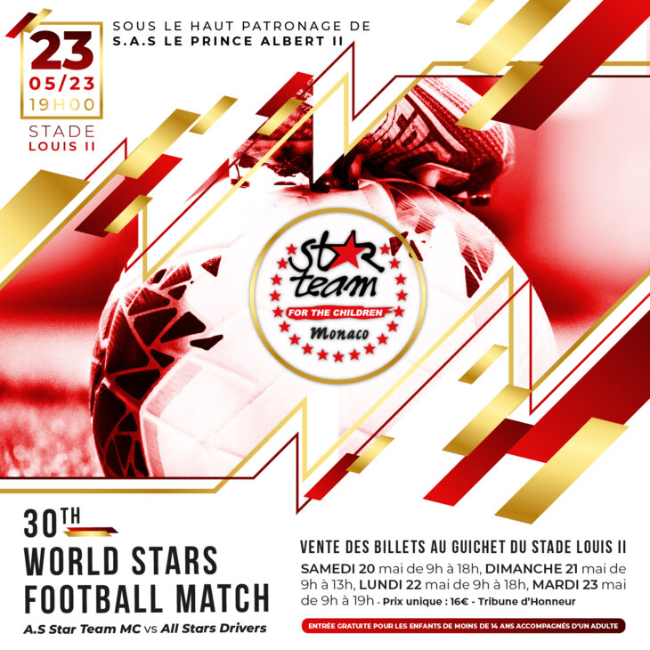 Evènement Caritatif - "30e World Stars Football Match"