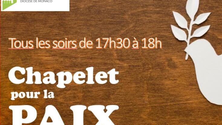 Chapelet pour la Paix à Saint-Nicolas, tous les jours de 17h30 à 18h