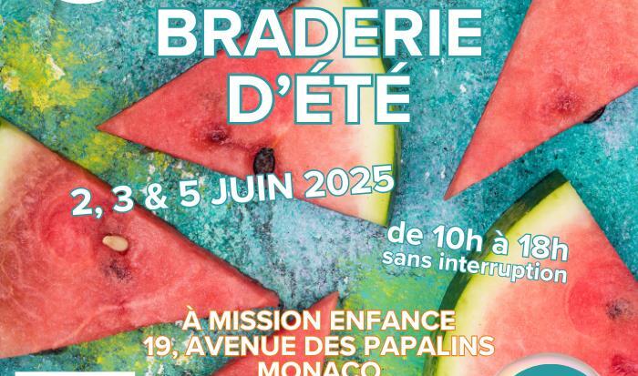 Braderie d'été Mission Enfance
