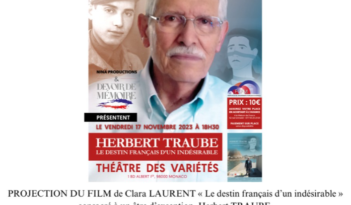 Projection du film "Le destin français d'un indésirable"