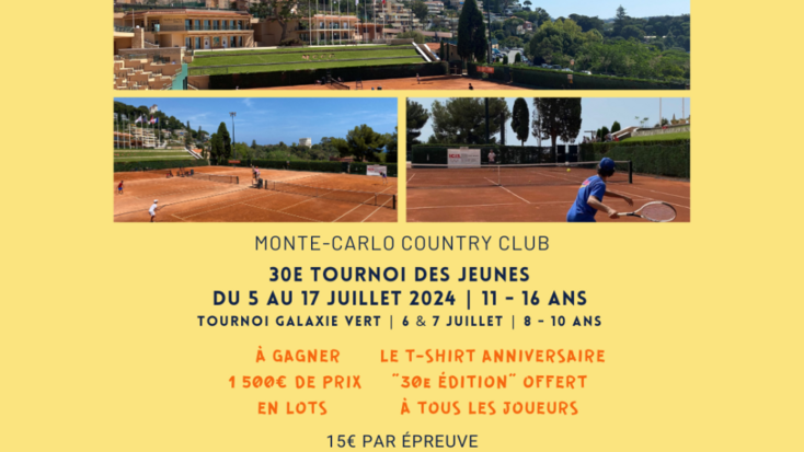 Monte-Carlo Country Club : 30ème Tournoi des Jeunes
