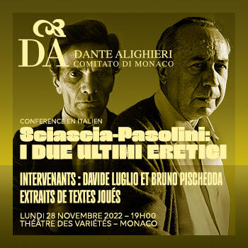 Lecture - "Sciascia-Pasolini: I due ultimi eretici"