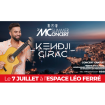 Kendji Girac on stage in Monaco for the 3rd MC Summer Concert